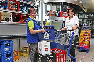 Service bei der Leergutannahme